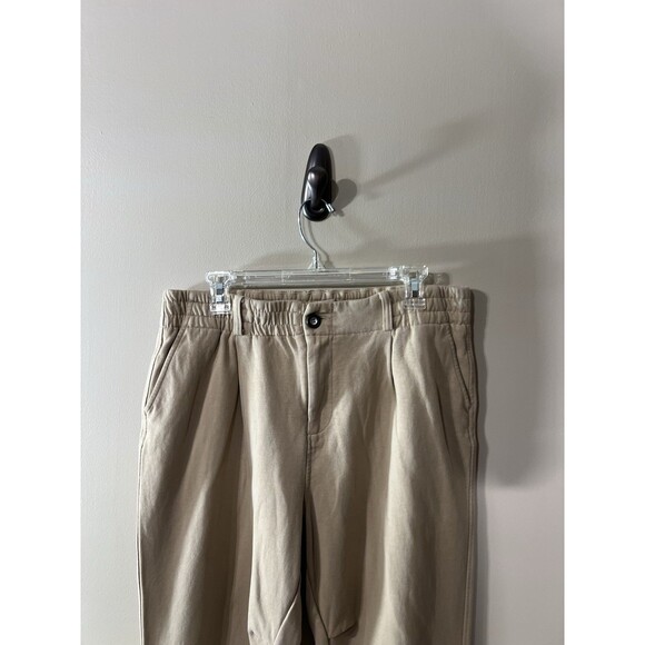 YoungLA Pants Mens Brown Beige Drawstring Joggers Sweatpants 34L - Picture 9 of 12